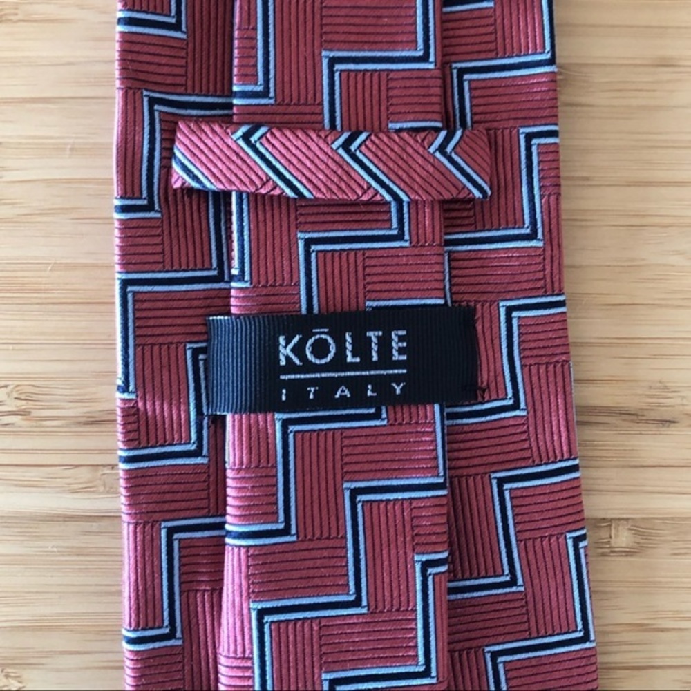 Kolte Silk Tie MADE IN ITALY! Dark Orange!